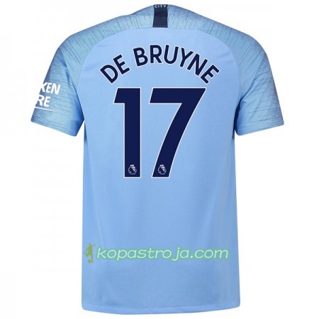 Billiga Fotbollströjor Manchester City De Bruyne 17 Hemma tröja 2018/19 Kortärmad